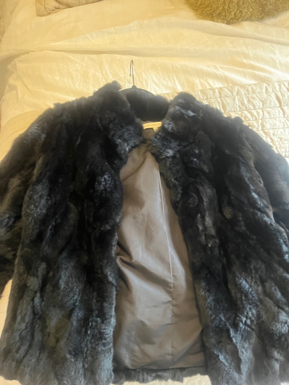 Heartloom Black Faux Fur Teddy Jacket